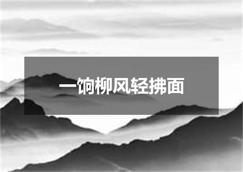 一饷柳风轻拂面