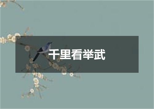 千里看举武