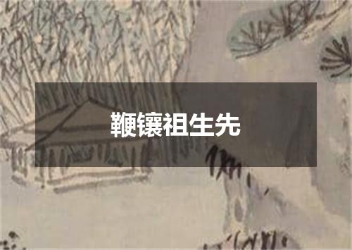 鞭镶祖生先