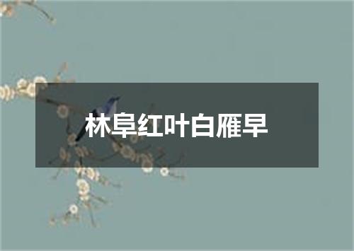 林阜红叶白雁早