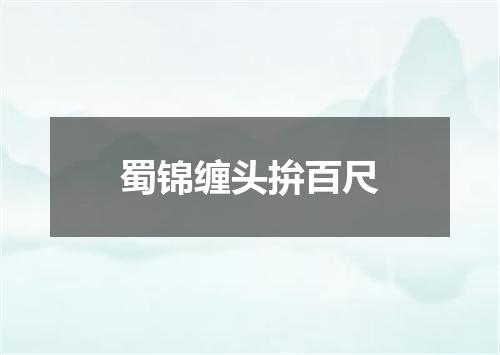 蜀锦缠头拚百尺