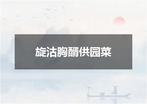 旋沽胸醑供园菜