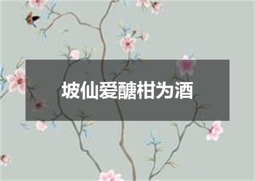 坡仙爱醣柑为酒