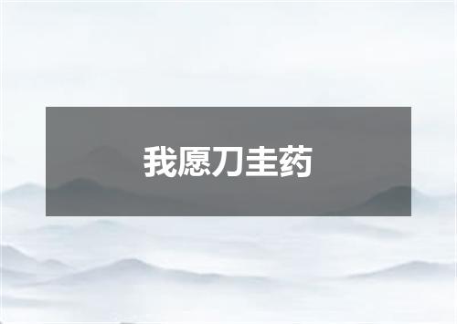 我愿刀圭药