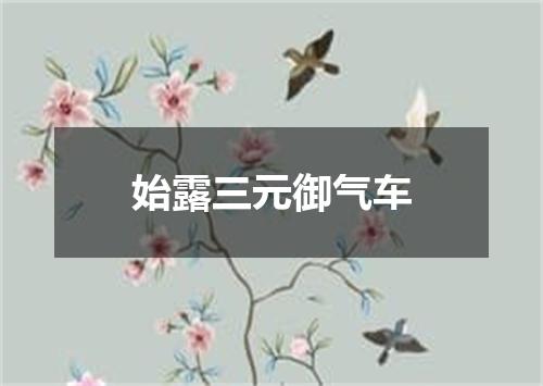 始露三元御气车