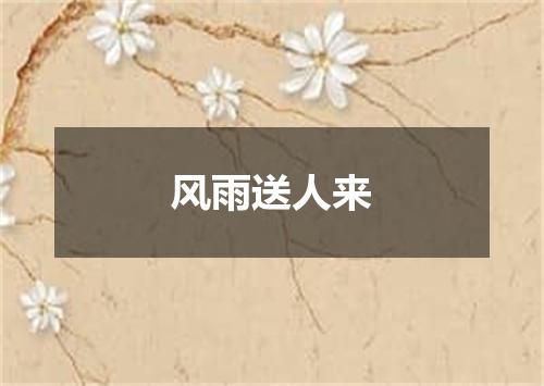 风雨送人来