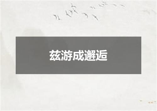 兹游成邂逅