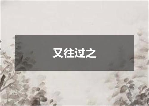 又往过之
