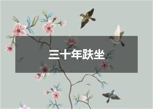 三十年趺坐
