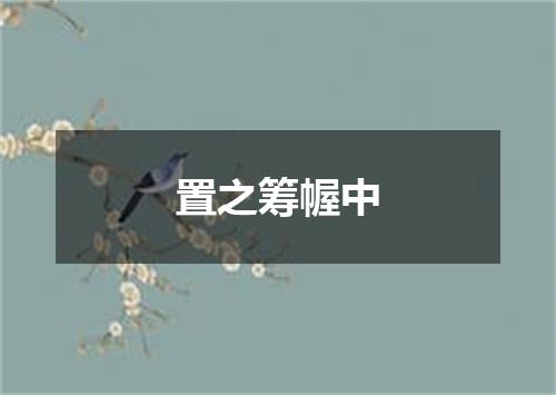 置之筹幄中
