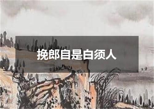 挽郎自是白须人