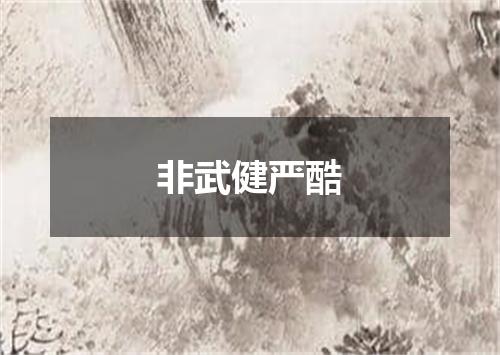 非武健严酷