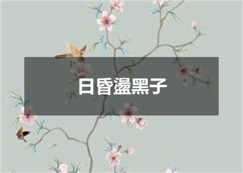 日昏盪黑子