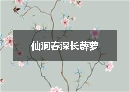 仙洞春深长薜萝