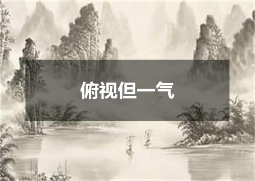 俯视但一气