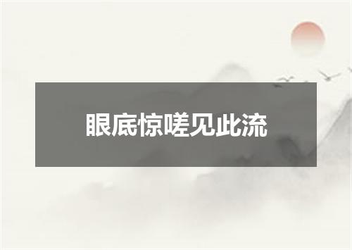 眼底惊嗟见此流