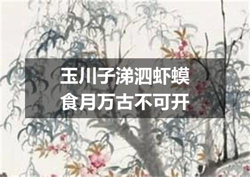 玉川子涕泗虾蟆食月万古不可开