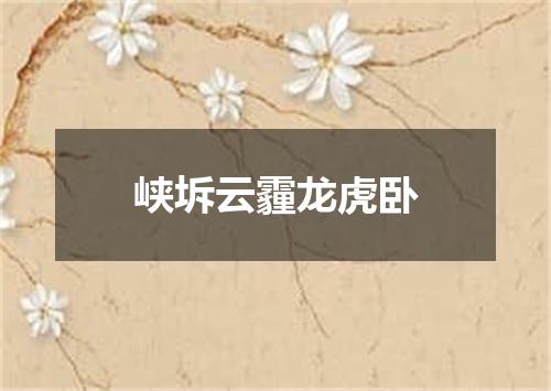 峡坼云霾龙虎卧