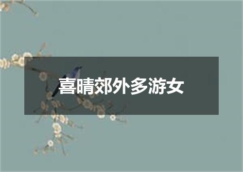 喜晴郊外多游女