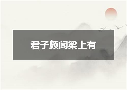 君子颇闻梁上有