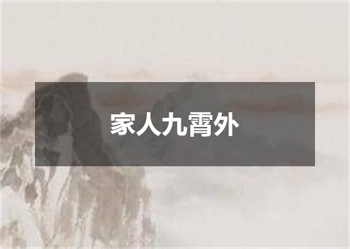 家人九霄外