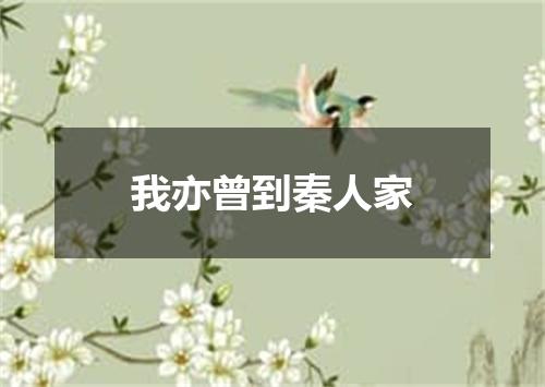 我亦曾到秦人家