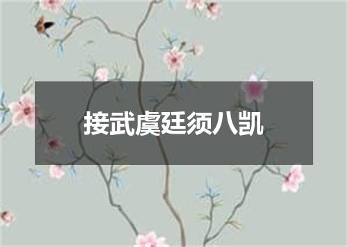 接武虞廷须八凯