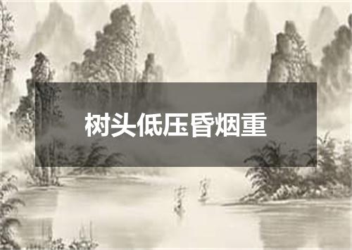 树头低压昏烟重