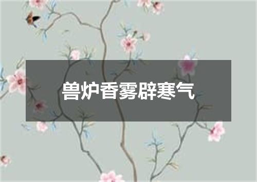 兽炉香雾辟寒气
