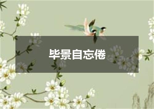 毕景自忘倦