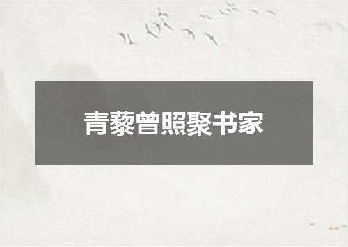 青藜曾照聚书家