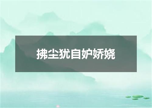 拂尘犹自妒娇娆