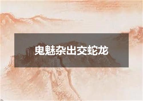 鬼魅杂出交蛇龙
