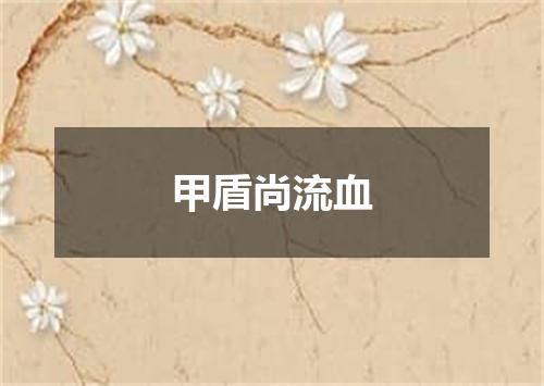 甲盾尚流血
