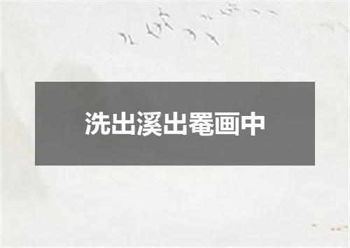 洗出溪出罨画中