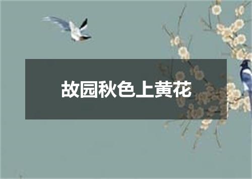 故园秋色上黄花