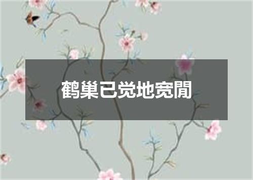 鹤巢已觉地宽閒