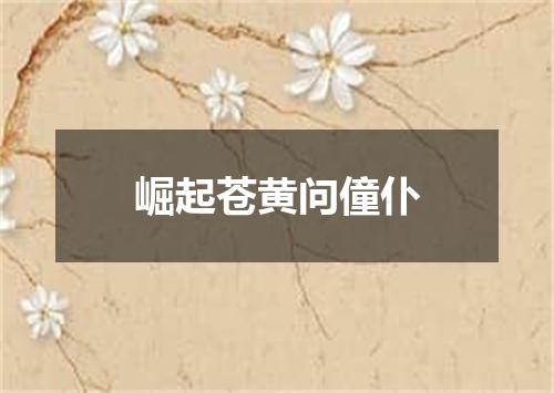 崛起苍黄问僮仆
