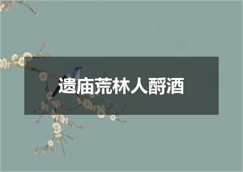 遗庙荒林人酹酒