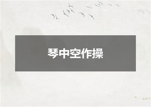 琴中空作操