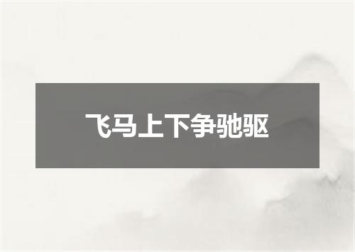 飞马上下争驰驱