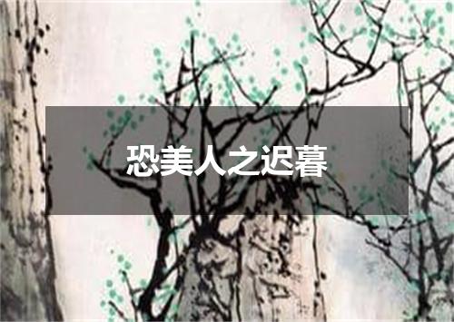 恐美人之迟暮