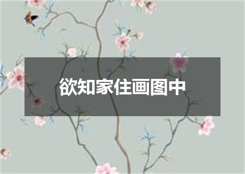 欲知家住画图中