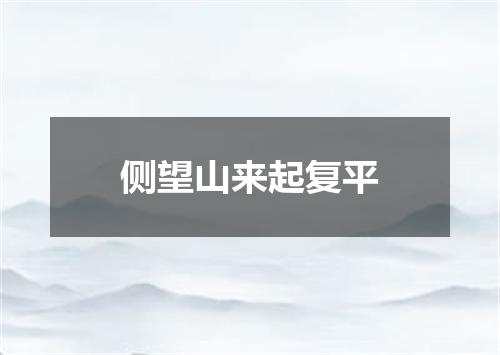 侧望山来起复平