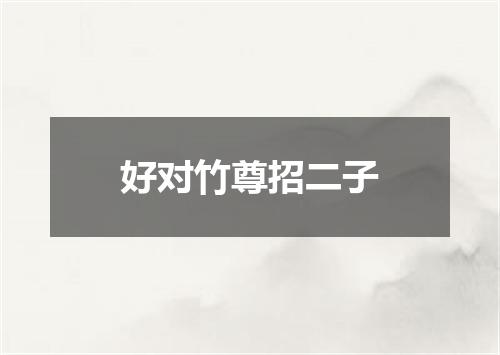 好对竹尊招二子