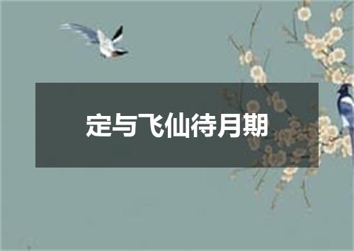 定与飞仙待月期