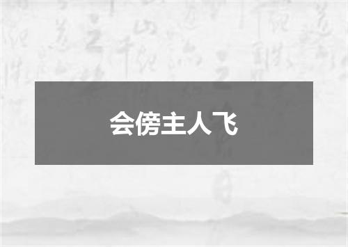 会傍主人飞