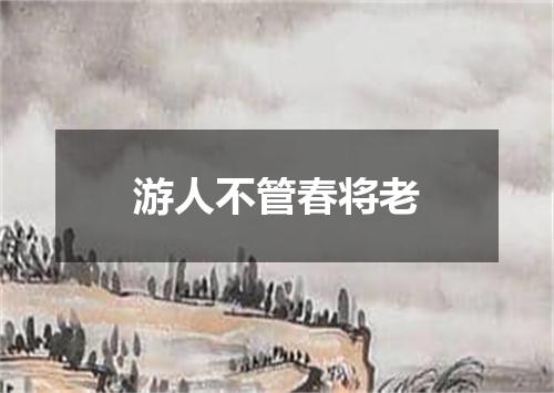 游人不管春将老