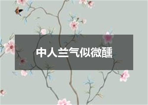 中人兰气似微醺