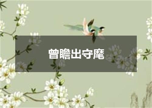 曾瞻出守麾